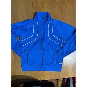 Vintage Y2K Nike Track Jacket Men's M Blue White Piping Full Zip Training Retro‎